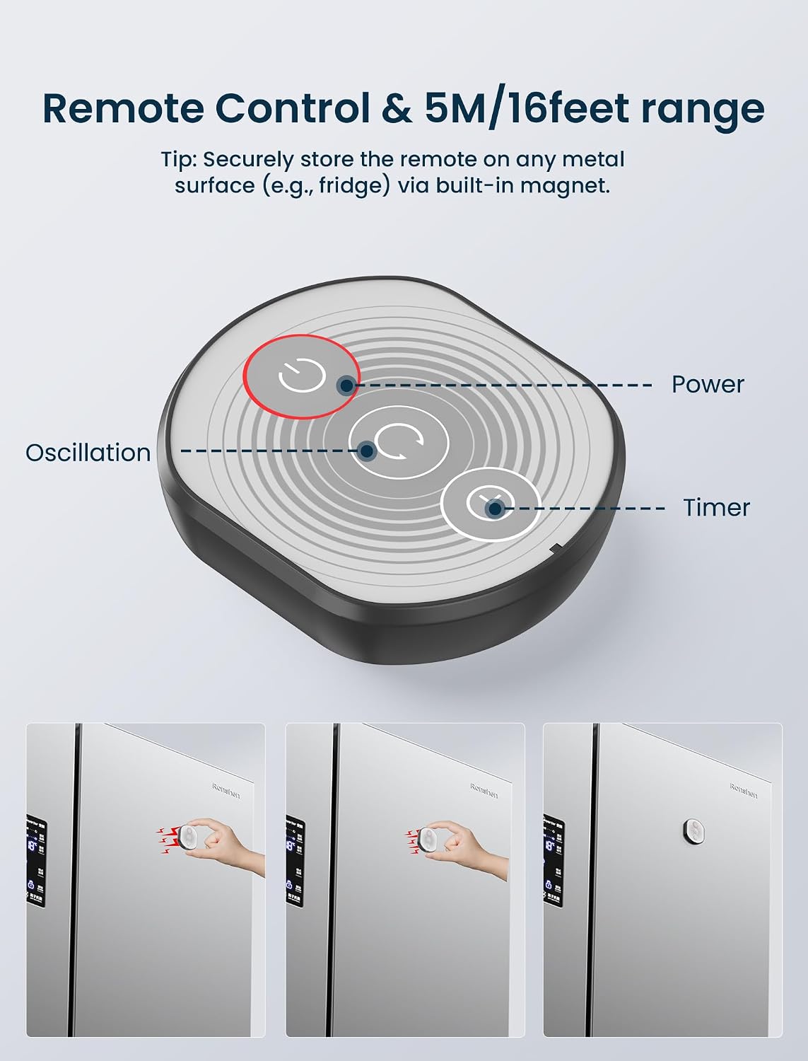 8.5-Inch Quiet Wall-Mounted Oscillation