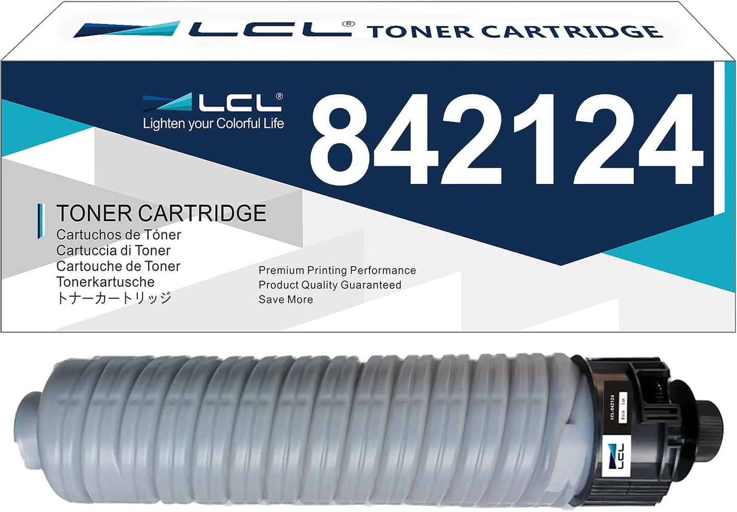 LCL MP2554 Black 24000 Page Yield Toner Cartridge Replacement for Ricoh 842124 841993 for Ricoh MP 2554 MP 2555 MP 3054 MP 3055 MP 3554 MP 3555 MP 2554SP MP 3054SP MP 3554SP IM2500 IM3000 IM3500(1PK)