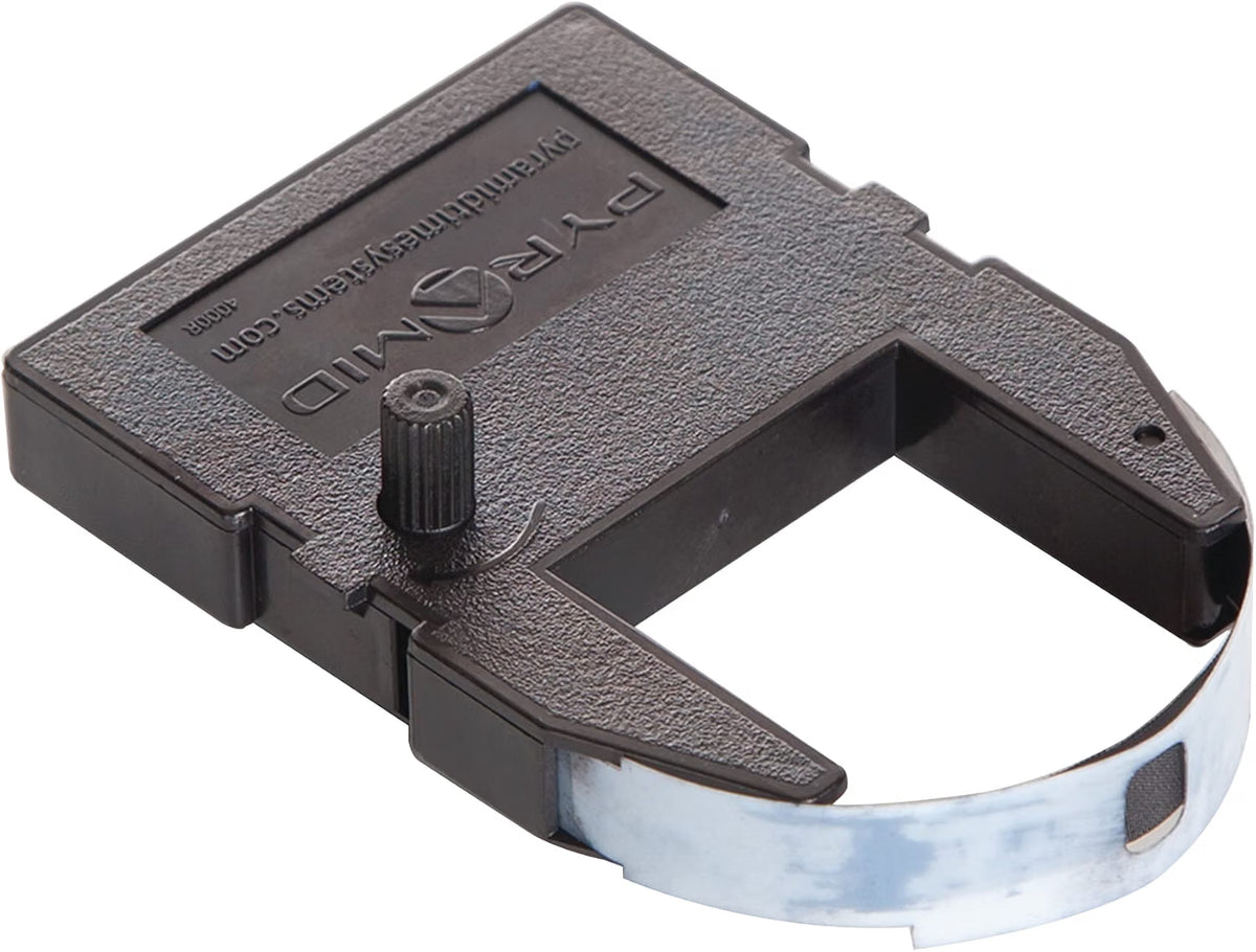 Pyramid Time Systems - Geninue and Authentic Replacement Ribbon Compatible with Pyramid Models 3000HD, 3500, 3700, 4000, 4000HD and 4000PROK Time Clock - Black Ink Ribbon Cartridge
