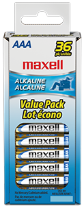 Maxell LR03 AAA Cell 36-Pack Box Battery (723815)