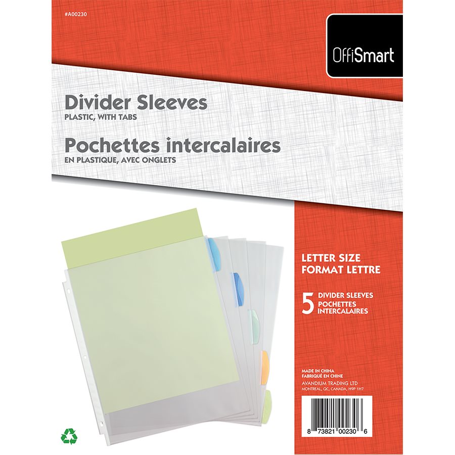 Sheet Protectors with Tabs