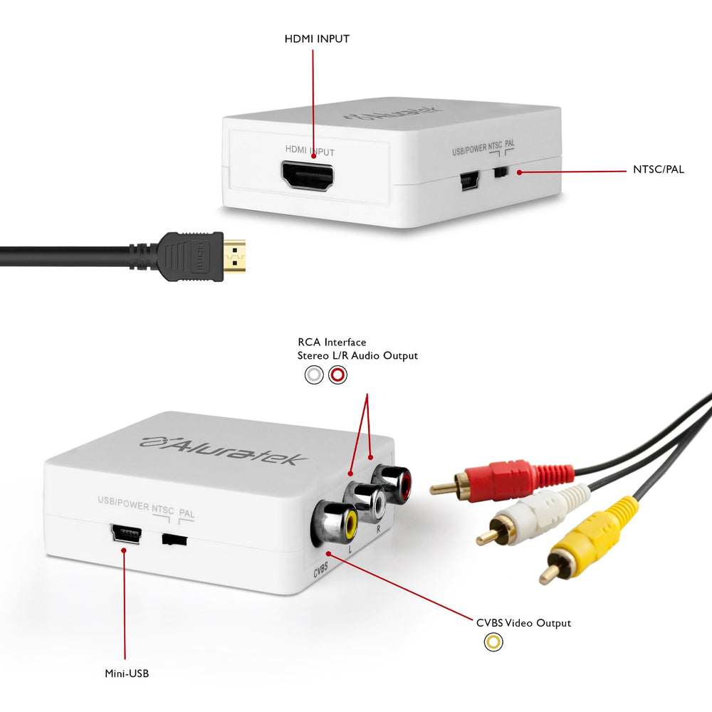 ALURATEK HDMI TO RCA ADAPTER