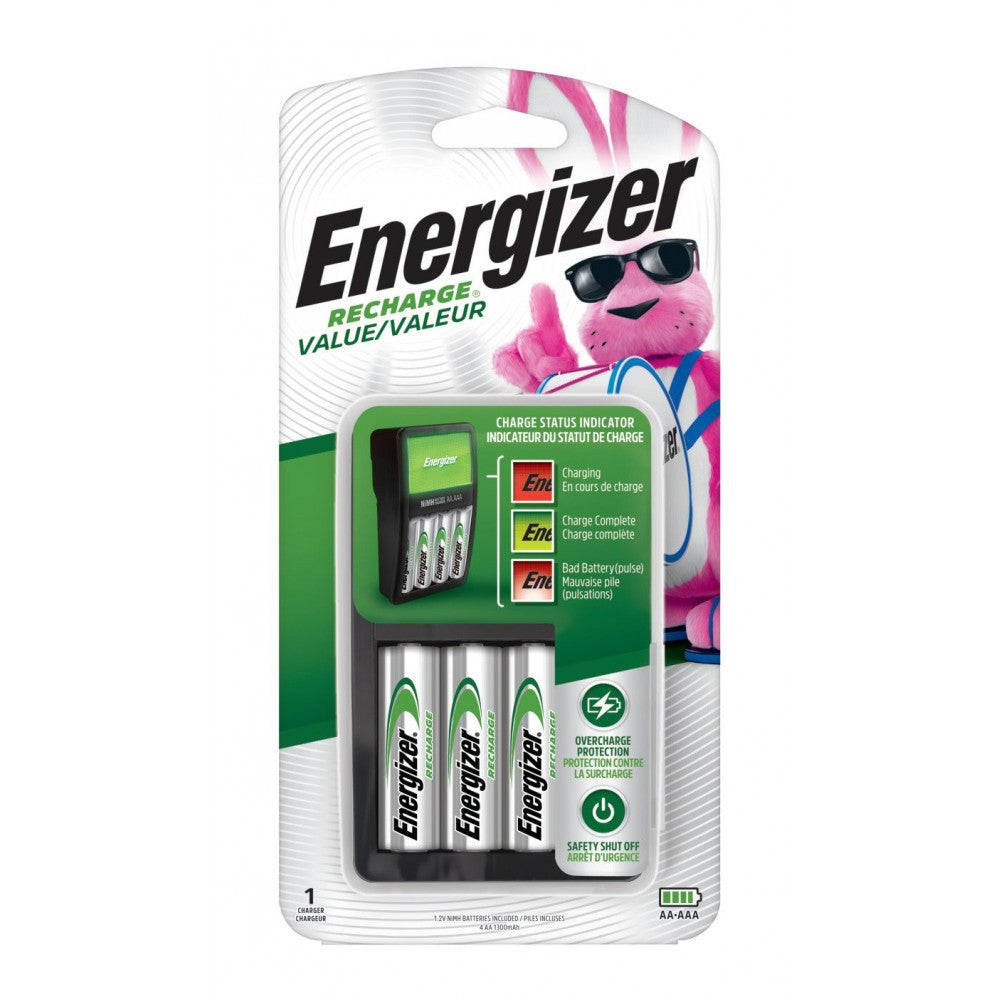 Energizer Maxi Charger With 4 "AA" Ni-MH Rechargeable Batteries