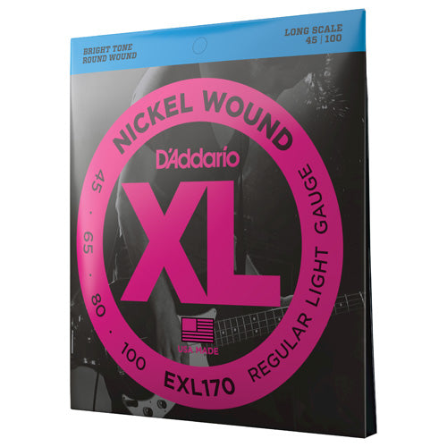 D'Addario EXL170 - Nickel Round Wound LONG SCALE 45-100