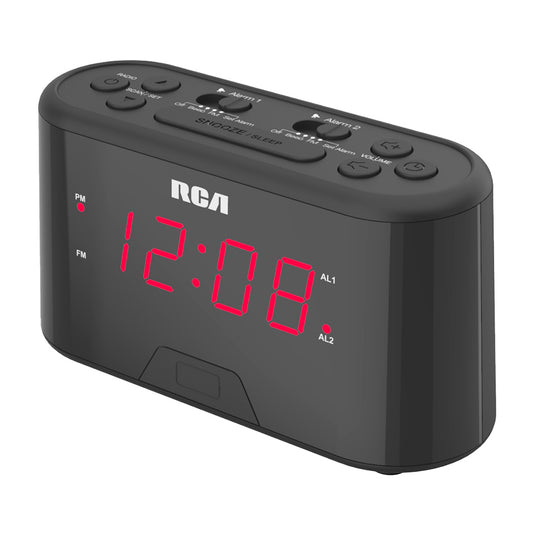 RCA Digital Clock Radio - Black