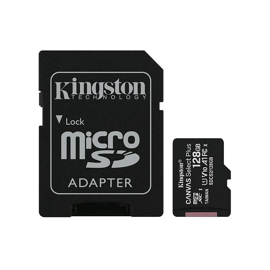 Kingston - 128GB microSDXC Canvas Select Plus Class 10 Flash Memory Card SDCS2