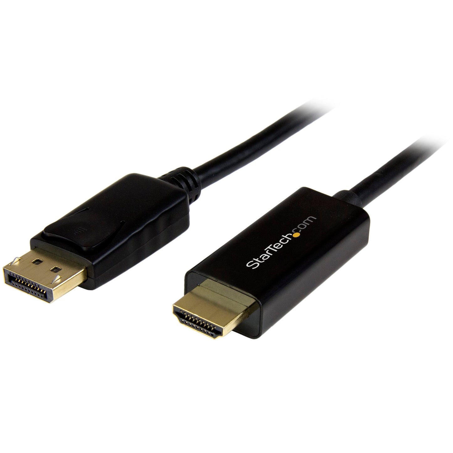 6.6ft (2m) DisplayPort to HDMI Cable - 4K 30Hz - DisplayPort to HDMI Adapter Cable - DP 1.2 to HDMI Monitor Cable Converter - Latching DP Connector - Passive DP to HDMI Cord