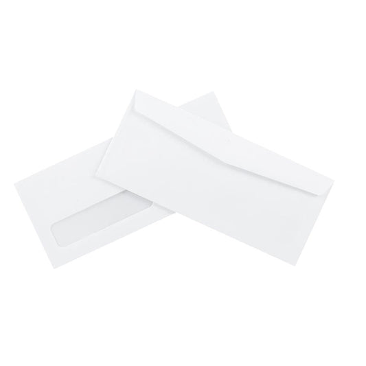 Standard White Envelope With window., #10, 4-1/8 x 9-1/2 po. (box 500)