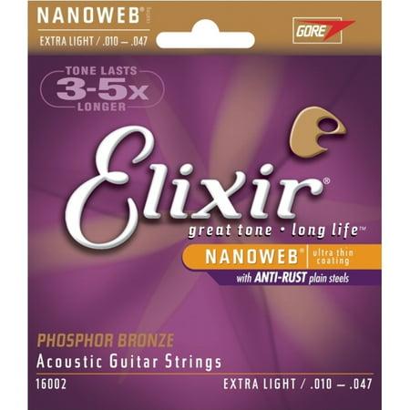 Elixir Strings Phosphor Bronze Nanoweb Acoustic