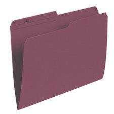 Reversible Coloured File Folders (Box of 100) - Letter Size