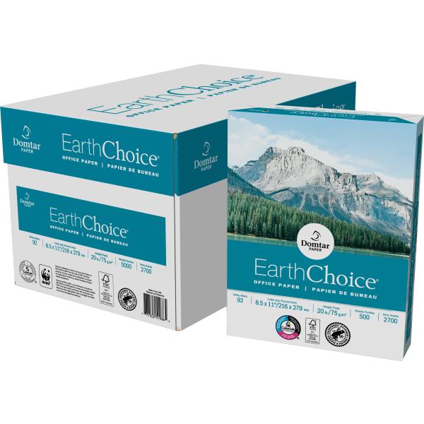 Domtar EarthChoice 8 1/2" x 11" Office Paper 1/ream 500/ea