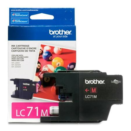 Brother Genuine OEM LC71M (LC-71M) Magenta Inkjet Cartridge (300 YLD)