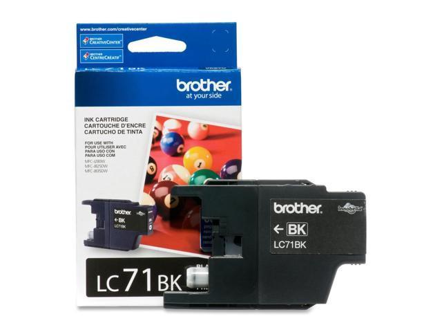 Brother Genuine OEM LC71BK (LC-71BK) Black Inkjet Cartridge (300 YLD)