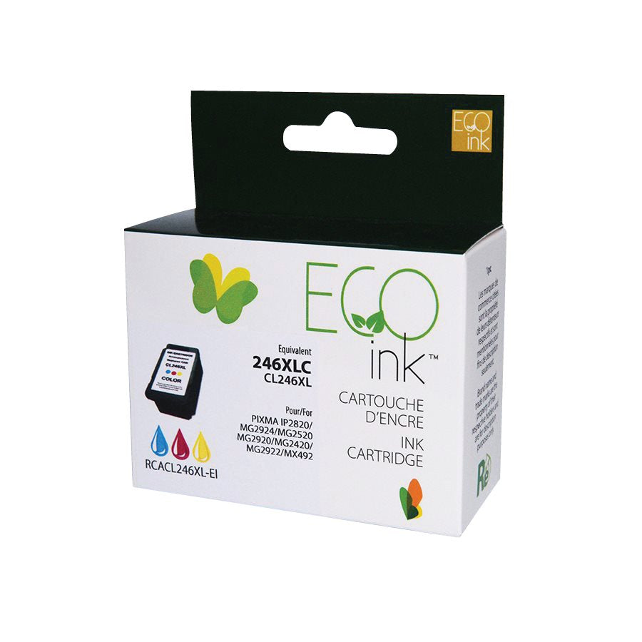 Eco Ink Ink Cartridge - Remanufactured for Canon Cl246XL / 8280B001AA