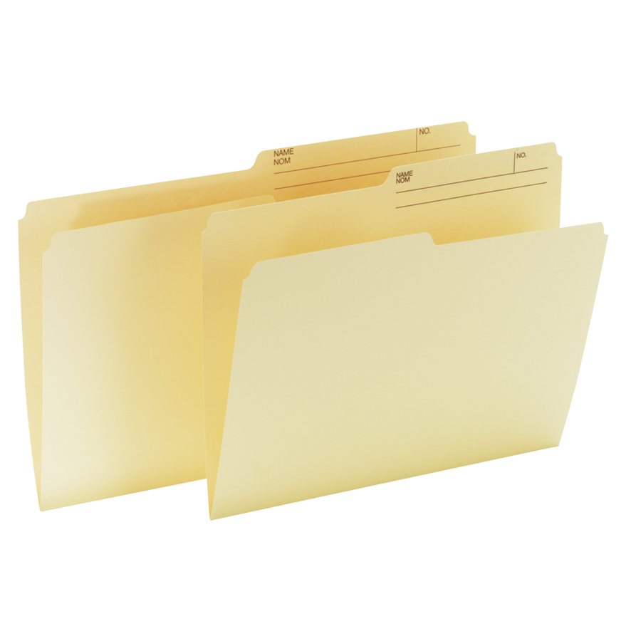 Offix® Reversible File Folders - Manilla - Letter Size