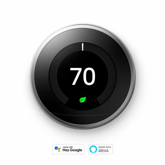 Nest Learning Thermostat Third Generation Stainless Steel
