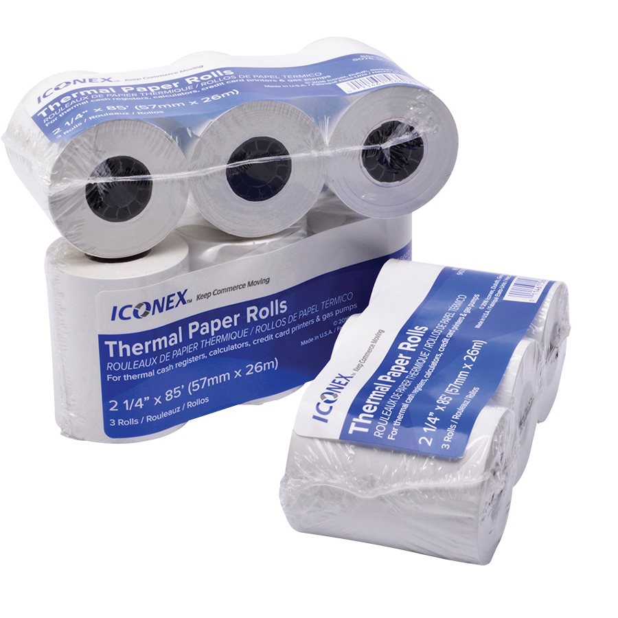 Thermal Rolls - 2-1/4 X 165', Package of 3