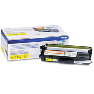 Brother TN315Y Yellow Toner Cartridge, High Yield