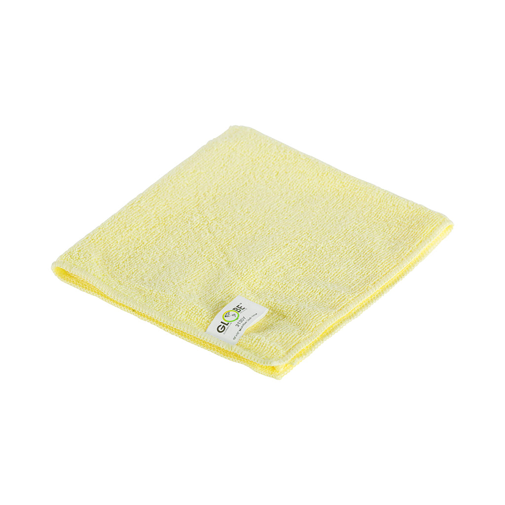 14"x14" Microfiber Cloth 240GSM Yellow (Pack of 10)