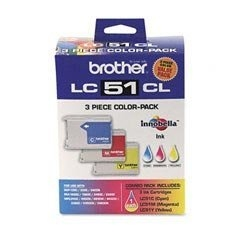 Brother LC513PKS 3-Pack of Innobella  Ink Cartridges Colour (1 each of Cyan, Magenta, Yellow), Standard Yield