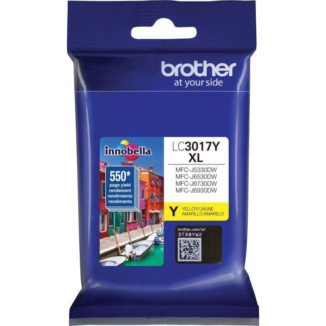 Brother LC3017YS Innobella  Yellow Ink Cartridge, High Yield