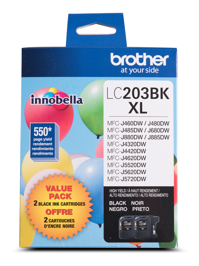 Brother LC2032PKS 2-Pack of Innobella  Black Ink Cartridges, High Yield (XL Series)