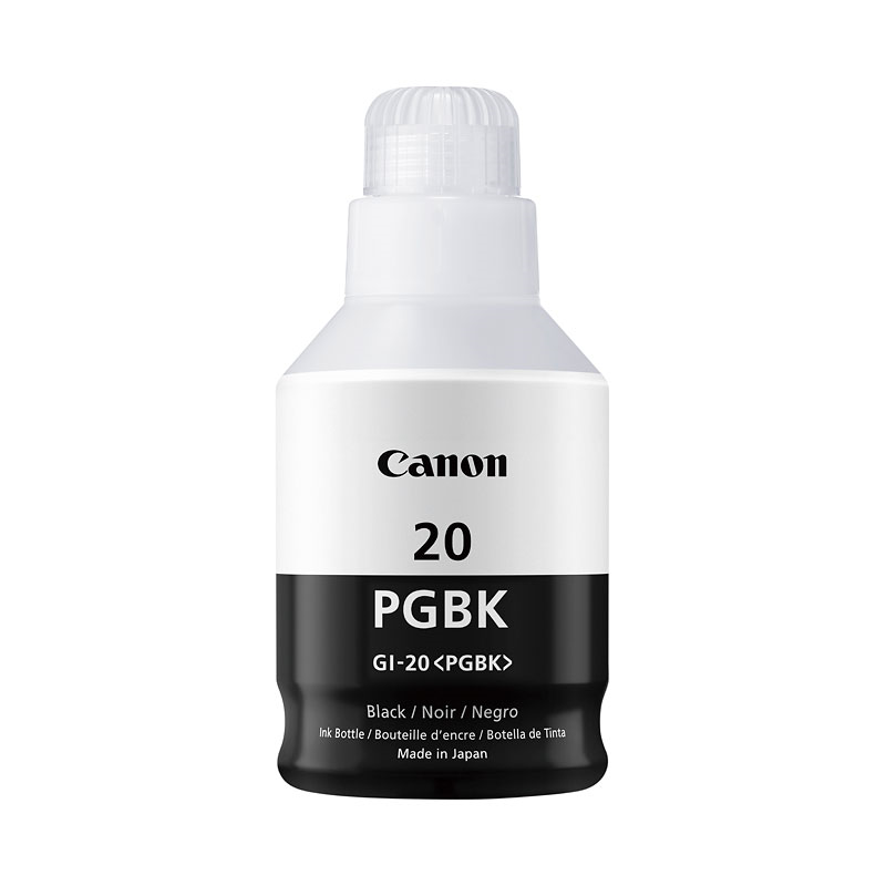 GI-20 Pigment Black Ink Bottle SKU 3383C001