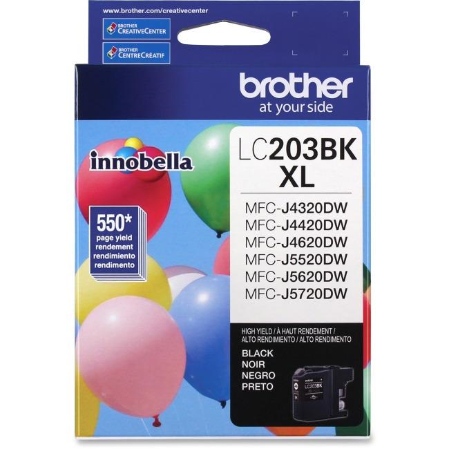 Brother LC203BKS Innobella  Black Ink Cartridge, High Yield (XL Series)