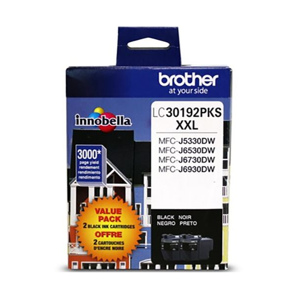 Brother LC30192PKS Innobella  Black Ink Cartridges, Super High Yield